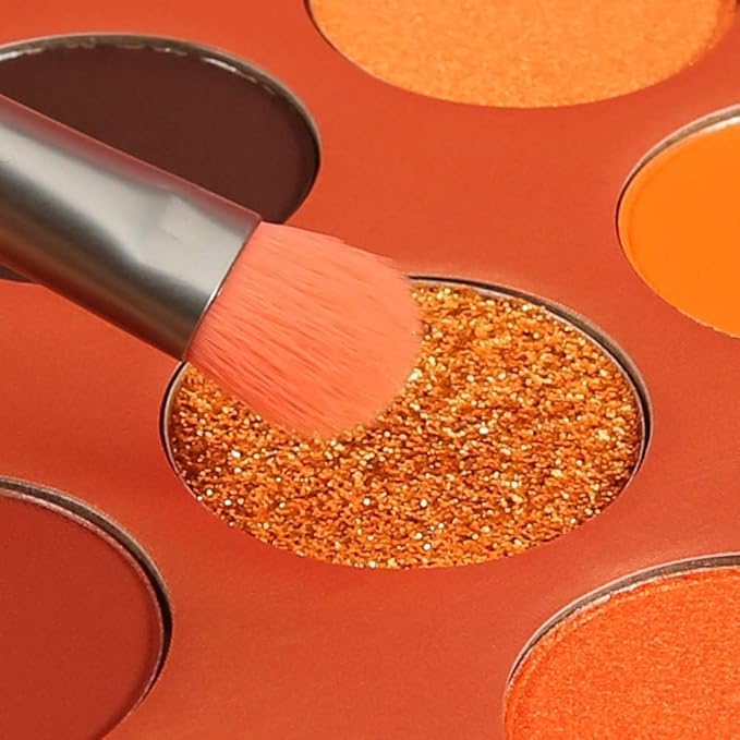 docolor Eyeshadow Palette 9Colors Orange Eyeshadow Gemstone Shadow Palettes Highly Pigmented Mattes Shimmers Smokey Glitter Cream Colorful Powder Blendable Long Lasting Waterproof Makeup Palette