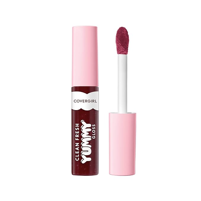 COVERGIRL Clean Fresh Yummy Gloss – Lip Gloss, Sheer, Natural Scents, Vegan Formula - Acai You Later