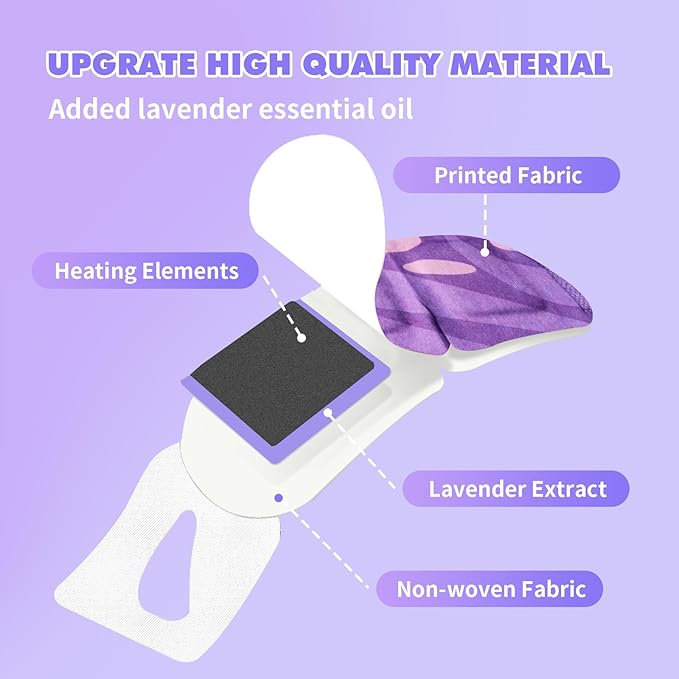 18 packs lavender steam eye