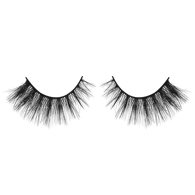 Onlyall Lashes Mink False Eyelashes Natural Wispy Lashes Soft Faux Mink Lashes Fluffy False Lashes 16MM A04