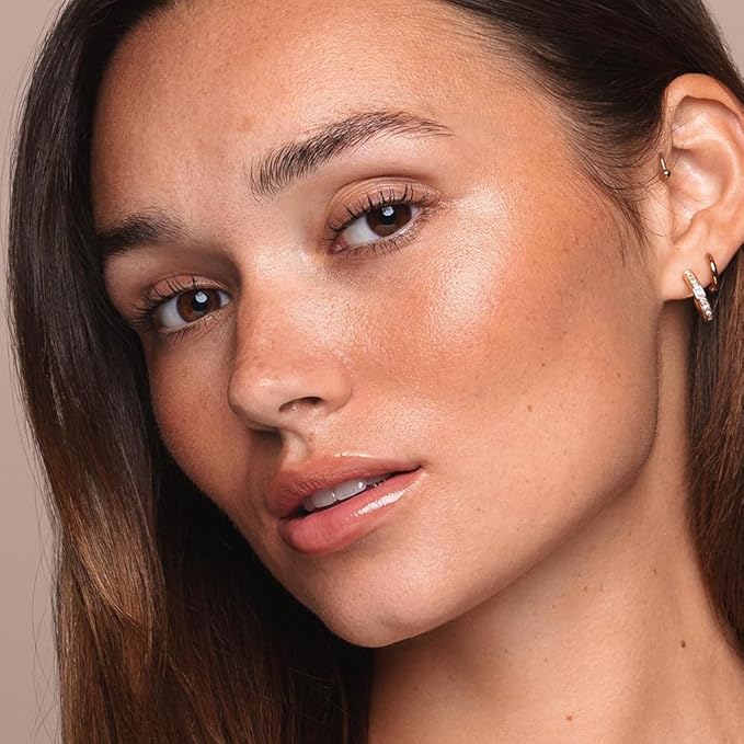 Jouer Bloom, Bronze & Glow Bronzer + Highlighter Stick - Cream Contour Makeup Stick - Hydrating Rose Hip Oil and Squalane Formula, Sunset