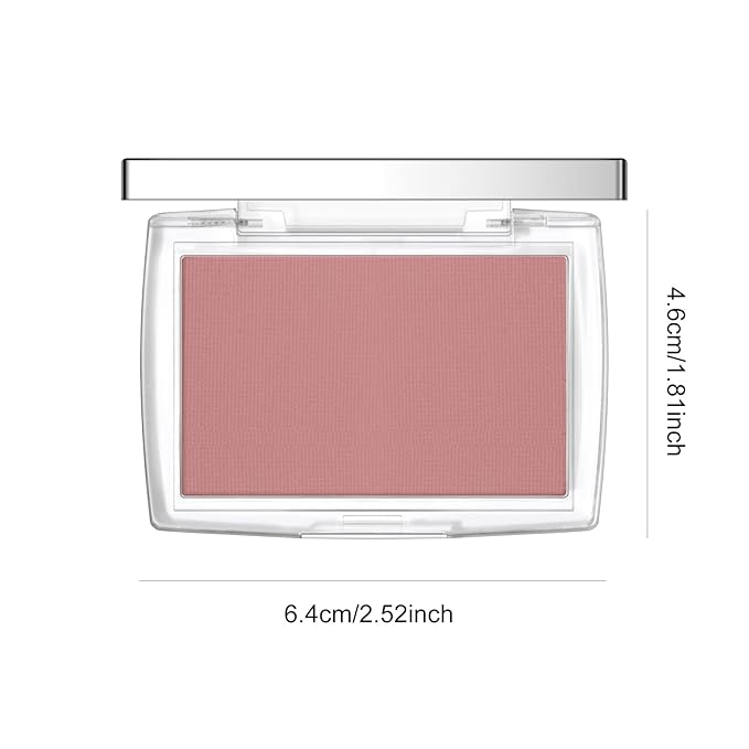KYDA Powder Blush, Radiant Glow Face Blusher, Blendable Formula, Lasting Moisturizing, Ultra Fine Lightweight Texture, Rosewood