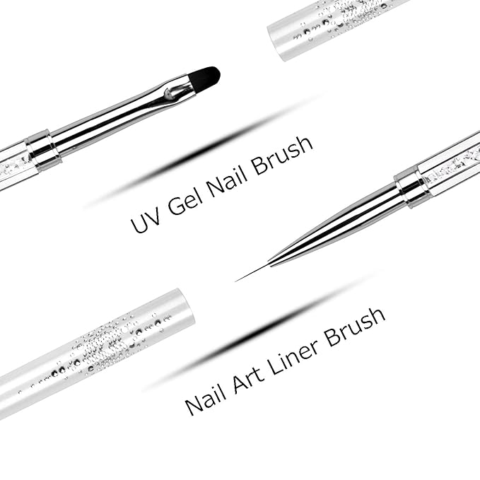 1pcs dual-ended nail design brush