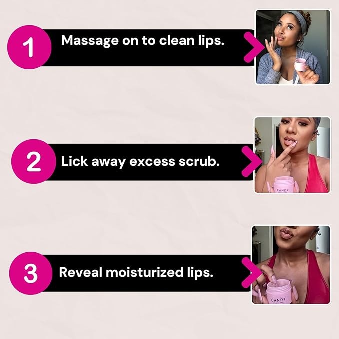 Minimo Candy Lip Exfoliator Scrub & Grape