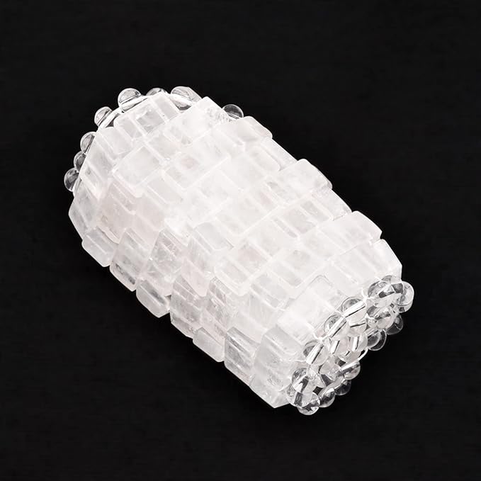 Jade eye mask clear quartz