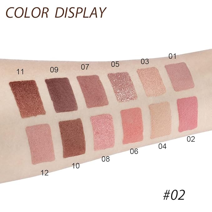 12 Girds Colorful Matte Shimmer Eyeshadow Palette