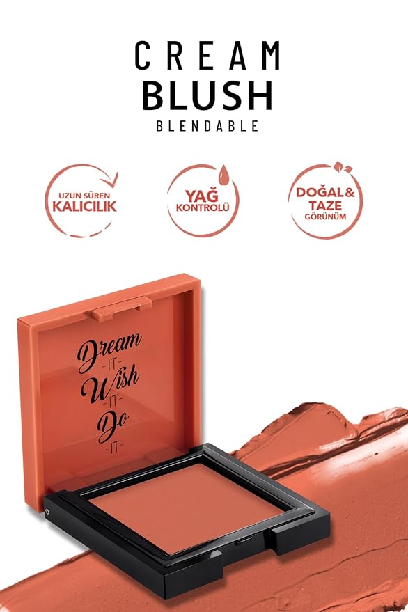 Pastel Cream Blush 46 | Fresh | Healthy & Natural Look | Ligh Weighted Formula | Sebum Control Richly Pigmented | Easily Blendable | Long Lasting | Semi Matte | 0.18 oz.