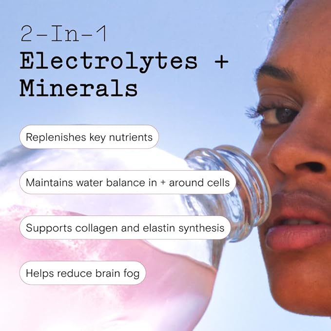 Moon Juice - Mini Dew Electrolytes Powder - Watermelon (30 Servings) - 2in1 Electrolytes & Minerals - Hydration Powder - Magnesium, Calcium, Potassium & Pink Salt - Sugar Free, Vegan, Non GMO