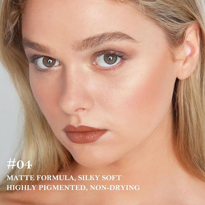 3Pcs Gradient Matte Lipstick Crayon Lip Liner pencil, Flawless Contour Gradual Ombre Effect lip Pencil, Lipstick for Women Long Lasting Waterproof Smudge Proof Lipstick Pencil 01#+04#+05#