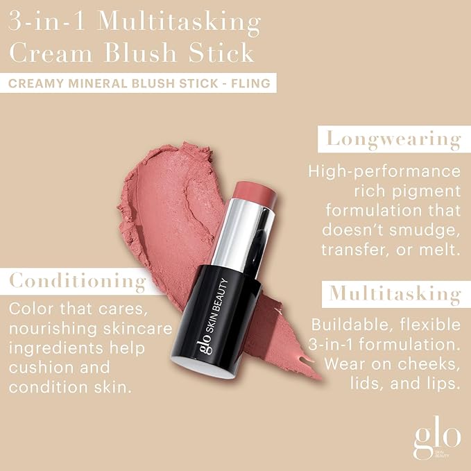 Glo Skin Beauty Cream Blush Stick (Fling) | Skincare Benefits