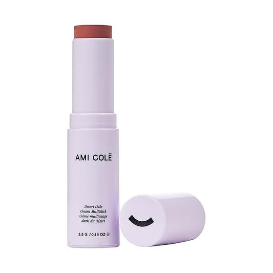 AMI COLÉ Desert Date Cream Multistick Lip and Cheek Tint (Dune), moisturizing lip tint, lip and cheek stain, natural lip color