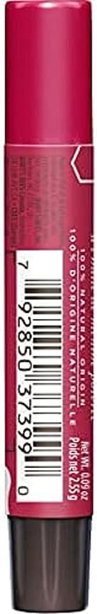 Burt's Bees Shimmer Lip Tint Set, Tinted Lip Balm Stick, Moisturizing for All Day Hydration with Natural Origin Glowy Pigmented Finish & Buildable Color, Rhubarb (4-Pack)