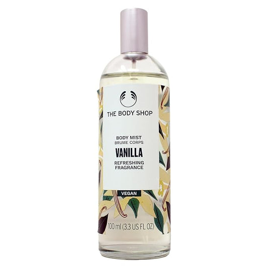 The Body Shop Vanilla Body Mist – Refreshes and Cools with a Sweet Scent – Vegan – 3.3 oz