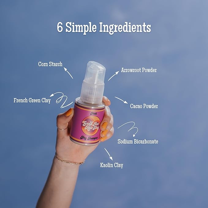 Powder Dark Dry Shampoo Bottle + Refill Bundle, All Natural, Handmade in WI