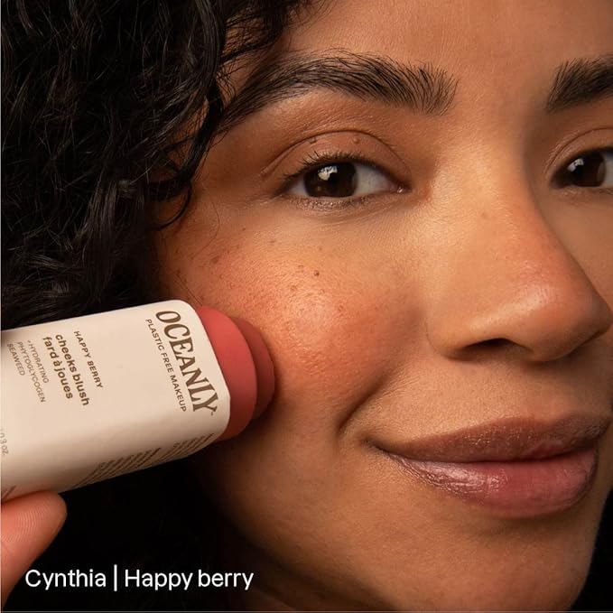 ATTITUDE Oceanly Lightweight Blush Stick, Titanium Dioxide-Free, EWG