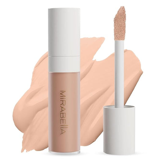Mirabella Invincible For All Perfecting Under Eye Concealer Full Coverage - Hydrating Makeup Concealer for Dark Circles, Fine Lines & Wrinkles w/Hyaluronic Acid - Light L90