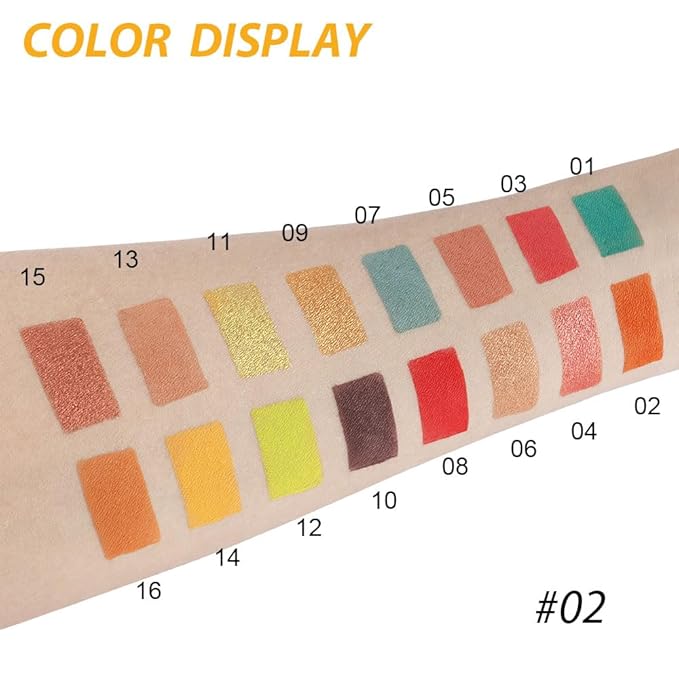 16 Colors Champagne Gold Glitter Matte Shimmer Eyeshadow Palette for Eye Makeup,High Pigmented Brown Eye Shadow Primers Powder Palet de sombras de ojos