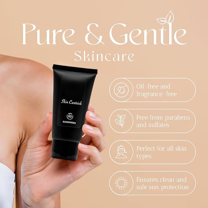 Daily Face & Body Sunscreen, SPF 50, Oil Free, Lightweight, Silky, absorbs easilyinto skin without white cast, 2.8 Ounce