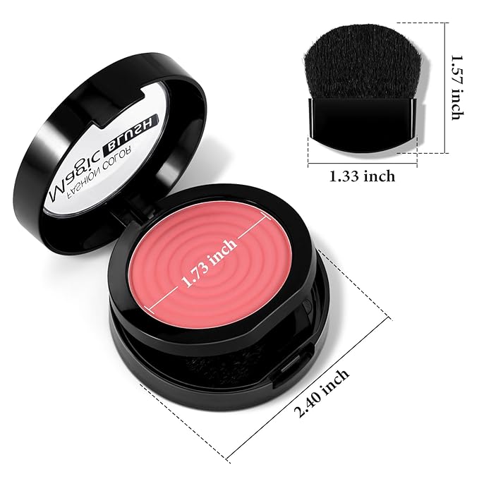 Boobeen Soft Blend Powder Blush for Cheeks, Buildable