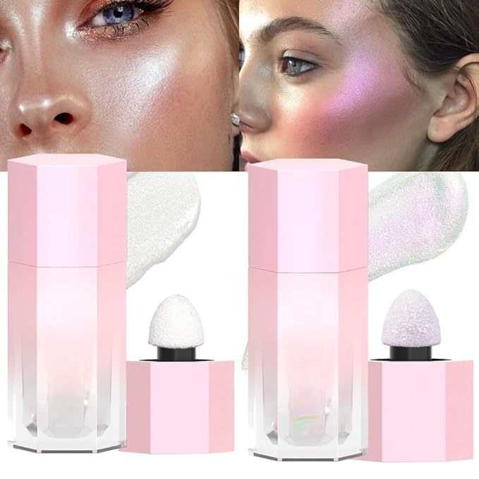 evpct Light Liquid Face Highlighter Makeup Waterproof Long Cheek Eyes