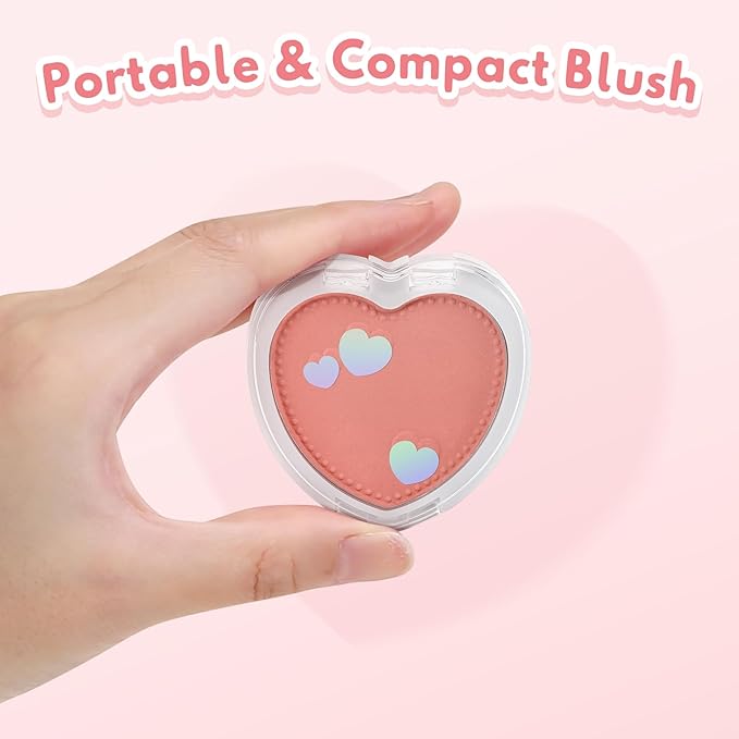 Boobeen Powder Blush Matte Pressed Blush Palette, Highly