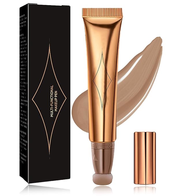 Liquid Contour Beauty Wand,Stick with Cushion Applicator,Cream Contour,Long Contouring Stick