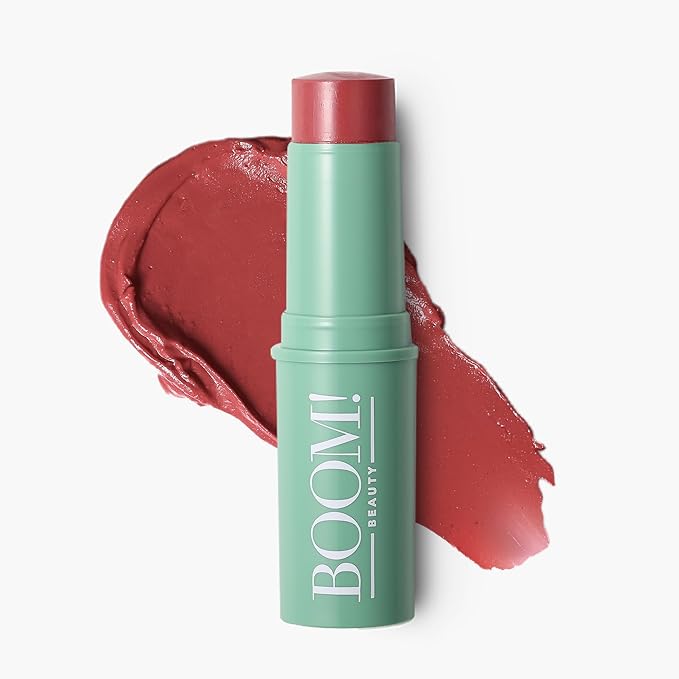 BOOM! by Cindy Joseph Boomstick Rose Nude ® + Boomstick Color ™ - Buildable Lip & Cheek Tint Makeup Sticks, Cream Blush Stick & Clean Beauty Formula Cosmetics
