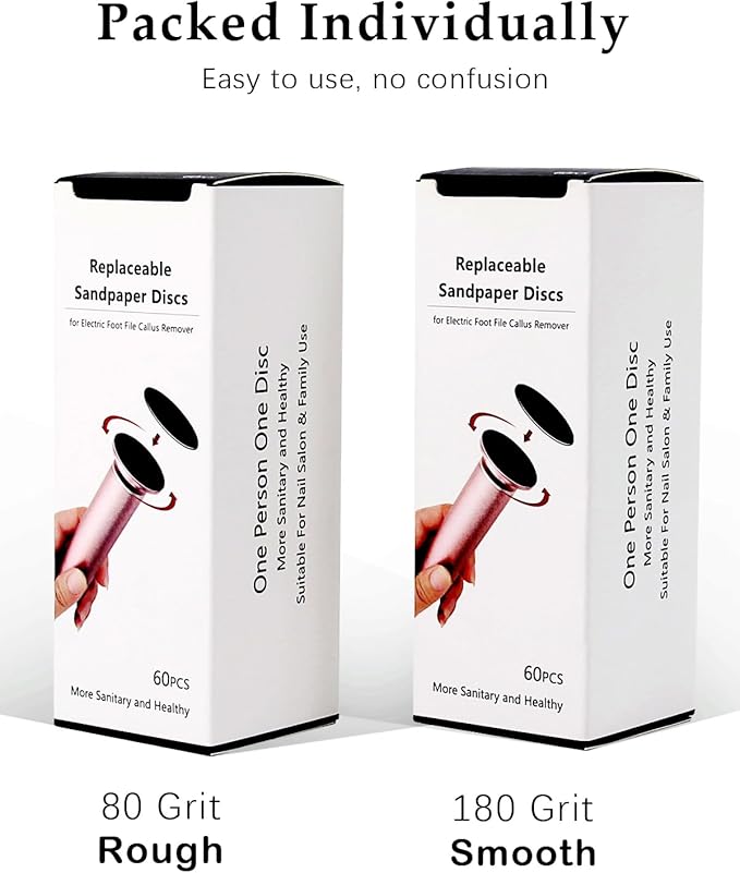 120pcs foot file sandpaper discs