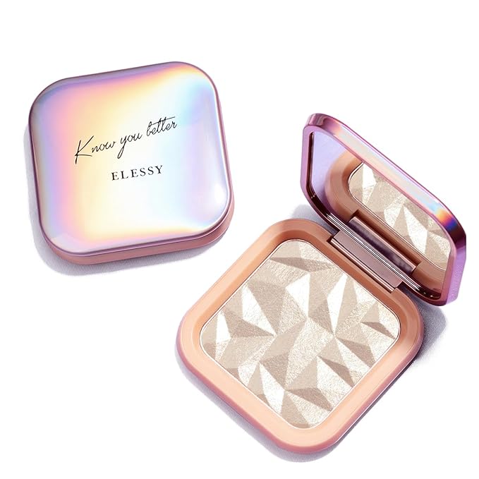 ELLESY Highlighter Makeup Palette Face Highlighter Palette Glitter -SUN GLOW