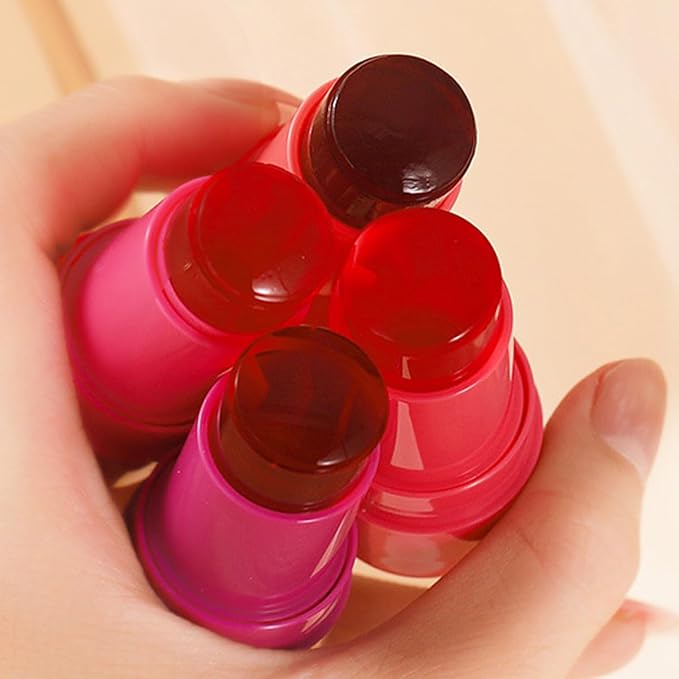 Cooling Water Jelly Tint Blush,4 Colors Multi-Use Tint Stick