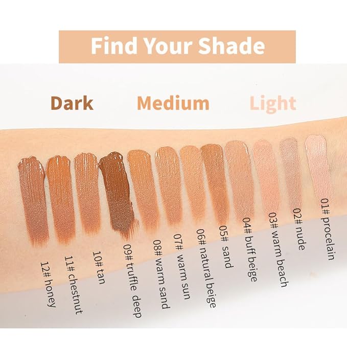 Flawless Matte Liquid Foundation Makeup, Vegan & Cruelty-Free, Liquid Oil-Free Foundation Face Makeup for Combination & Oily Skin, Longwear Medium-Full Coverage (02, 30ml)