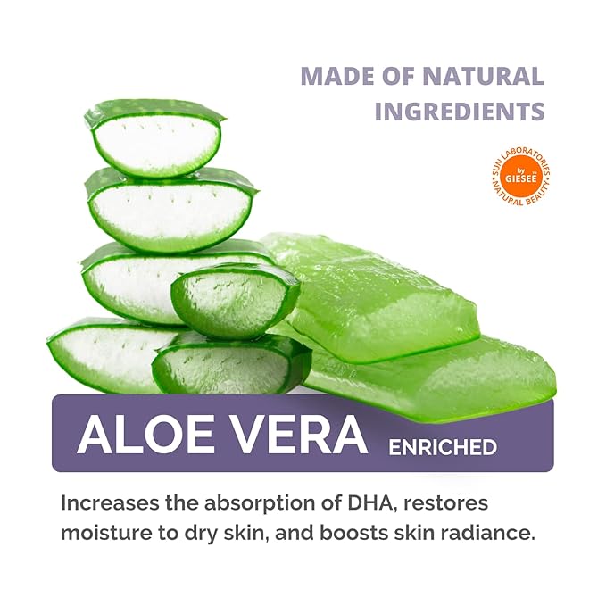 Sun Laboratories Self-Tanner, 8 Oz | Overnight Spray Tan Solution, Bronzer for Body and Face - Fake Tanning Solution (Packaging May Very)