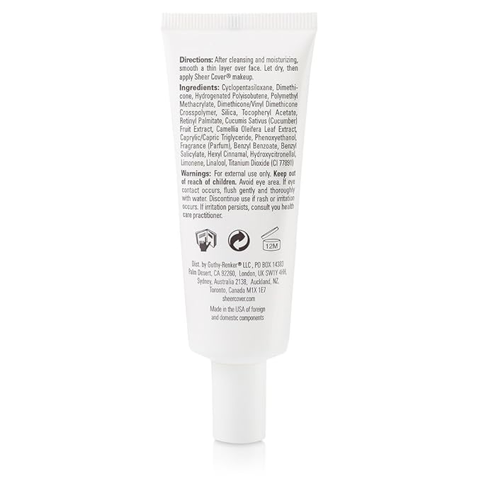 Sheer Cover – Base Perfector Primer – Helps