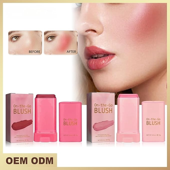 Blush Rare Beauty Liquid Blush Stick Cream Blush Natural Waterproof Long Lasting Powder Blusher,On The Go Blush Brushes For Makeup Cheeks,Suitable For All Skin Types (pink)