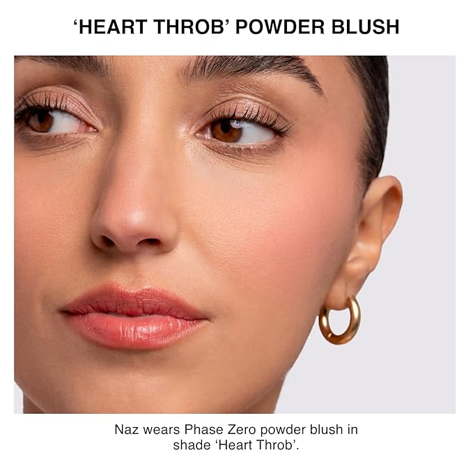 Makeup Powder Blusher - "Heart Throb" - 4g / 0.141oz - Pigmented, Buildable, Lightweight Powder Blush for a Radiant, Healthy, Natural Glow. Versatile Shades - Pink- Warm - Matte finish