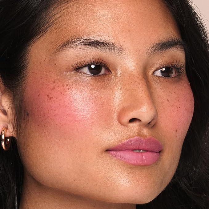 Jouer Blush & Bloom Cheek + Lipstick, Peony - Hydrating Cream Blush Stick for Cheek and Lip Tint - Moisturizing Rose Hip and Squalane Oil Formula