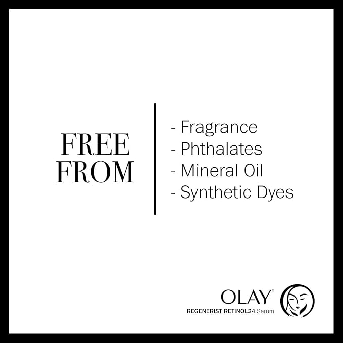 Olay Regenerist Retinol Face Serum, Retinol 24 Night Face Serum, 1.3oz + Whip Face Moisturizer Travel/Trial Size Gift Set