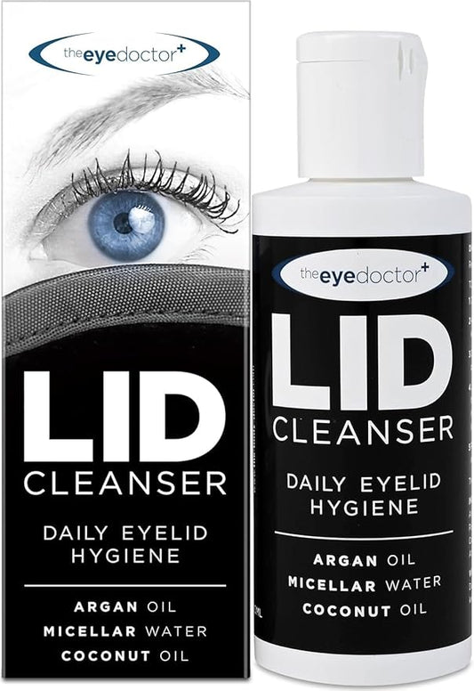 The Eye Doctor Lid Cleanser – Eyelid Cleanser to Remove Debris and Make Up from Eyelids – Suitable for Sensitive Eyes – Contains Argan Oil Coconut Oil and Micellar Water 100ml