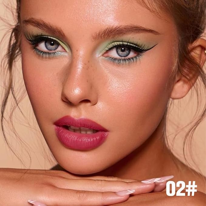 evpct Mauve Red Peel Off Lip Stain Tints, Matte Liquid Lipstick Lip Stain Long Lasting Waterproof for Women, Non-stick Cup Lipstick Peel Off Highly Pigmented Not Faded Smudge-proof Easy to Apply, 02