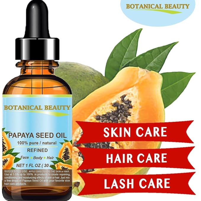 PAPAYA SEED OIL. 100% Pure / Natural / Undiluted /Refined Cold Pressed Carrier Oil. 0.5 Fl.oz.- 15 ml. For Skin, Hair And Lip Care.