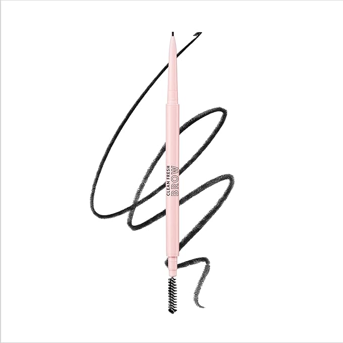 Covergirl Clean Fresh Brow Nano, 700 Black Brown, Eyebrow Pencil, Ultra-Precise Tip, Waterproof, Transfer-Resistant, Built-In Spoolie, Vegan Formula, 0.001oz