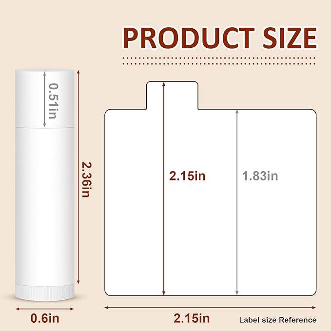 60 Pack Lip Balm Unlabeled, Natural