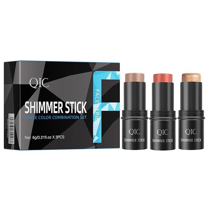 3 Colors Multi-Function Stick Set 3D Face Highlight (3 In1)