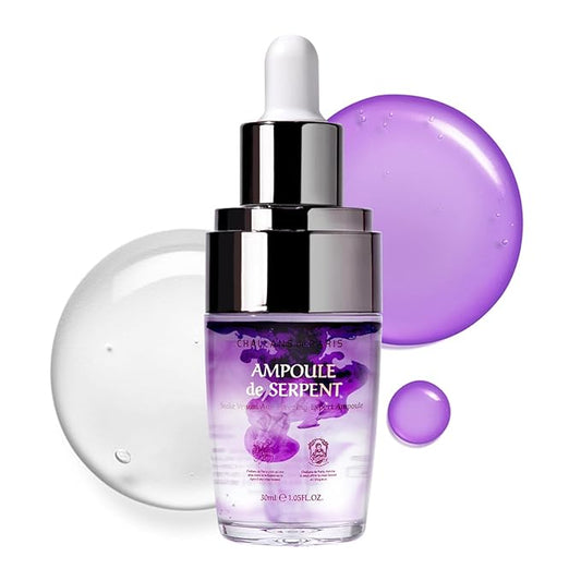 [CHALLANS de PARIS] Ampoule de SERPENT – Freshly-Activated Peptide Serum with SYN-AKE (10,000 ppm) | Age-Defying, Firming & Smoothing, Lightweight Watery, Dual-Chamber, Korean Skincare, 1.23 fl oz
