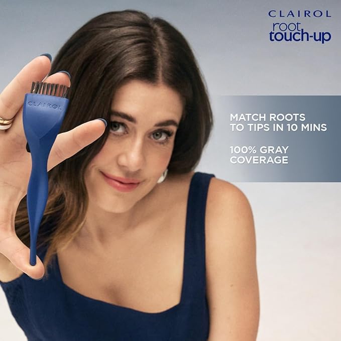 Clairol Root Touch-Up by Nice'n Easy Permanent Hair Dye, 6 Light Brown Hair Color, Pack of 2