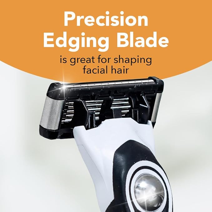 BIC Flex 5 Refillable Men's Razor, Father's Day Gift Set with 5 Blade Razors, 1 Handle and 7 Cartridges for Smooth Shaving