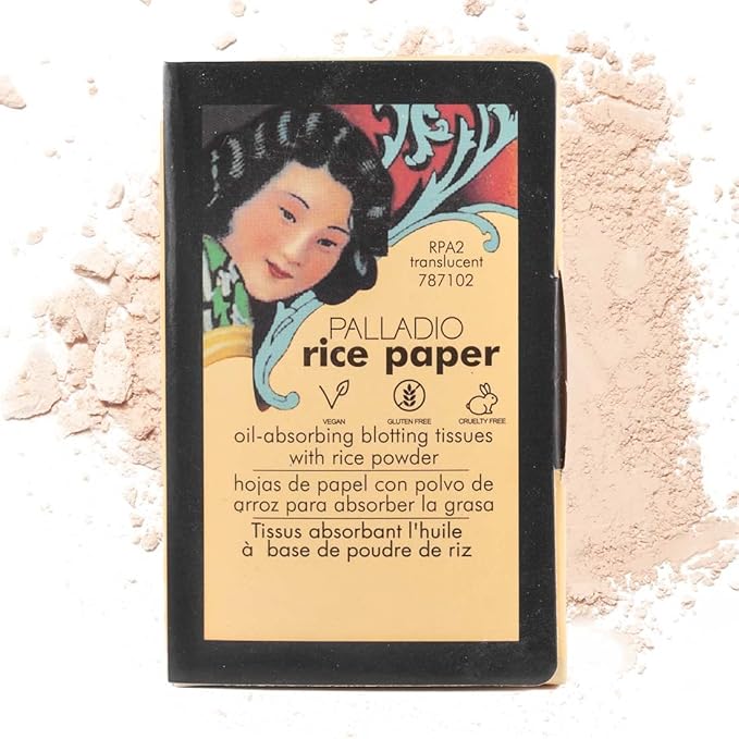 Palladio Rice Paper Facial Tissues for Oily Skin,