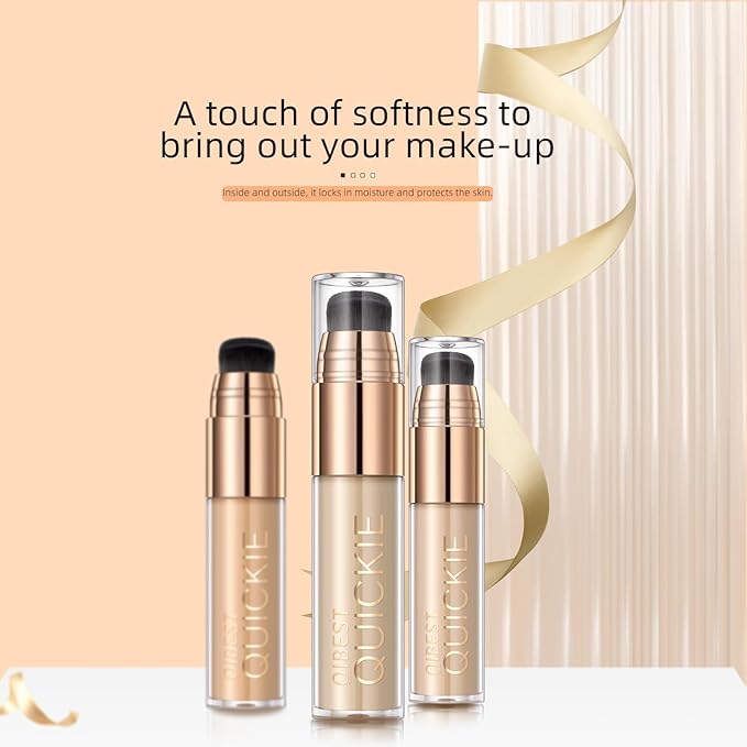 Mattte Liquid Concealer Foundation, Silky Foundation Mist Makeup, Breathable Blendable Lasting Formula, Moisturizing Repairing Makeup Primer, Flawless Smooth Creamy Nude Finish (#04)