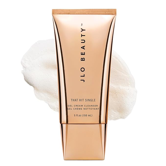 JLO Beauty That Hit Single Face Wash Cream, Antioxidant Rich Gel Cleanser & Makeup Remover Skin Care Formula Gentle Pore Cleansing Daily Facial Cleanser to Support Smooth, Radiant Skin, 5 Oz