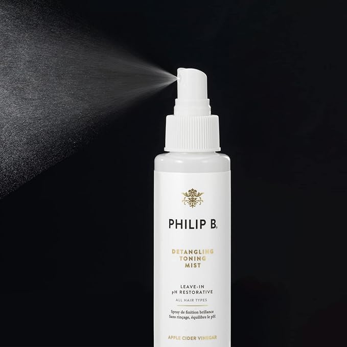 PHILIP B Detangling Toning Mist pH Restorative 4.23 oz. (125 ml) | Un-Tease Tangles, Leaves Hair Glossy, Smooth and Frizz-Free